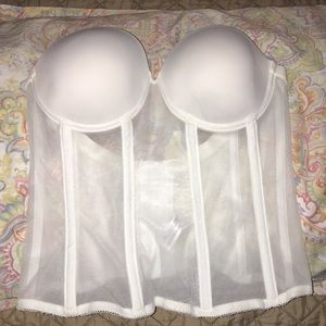 White Wacoal longline strapless bra